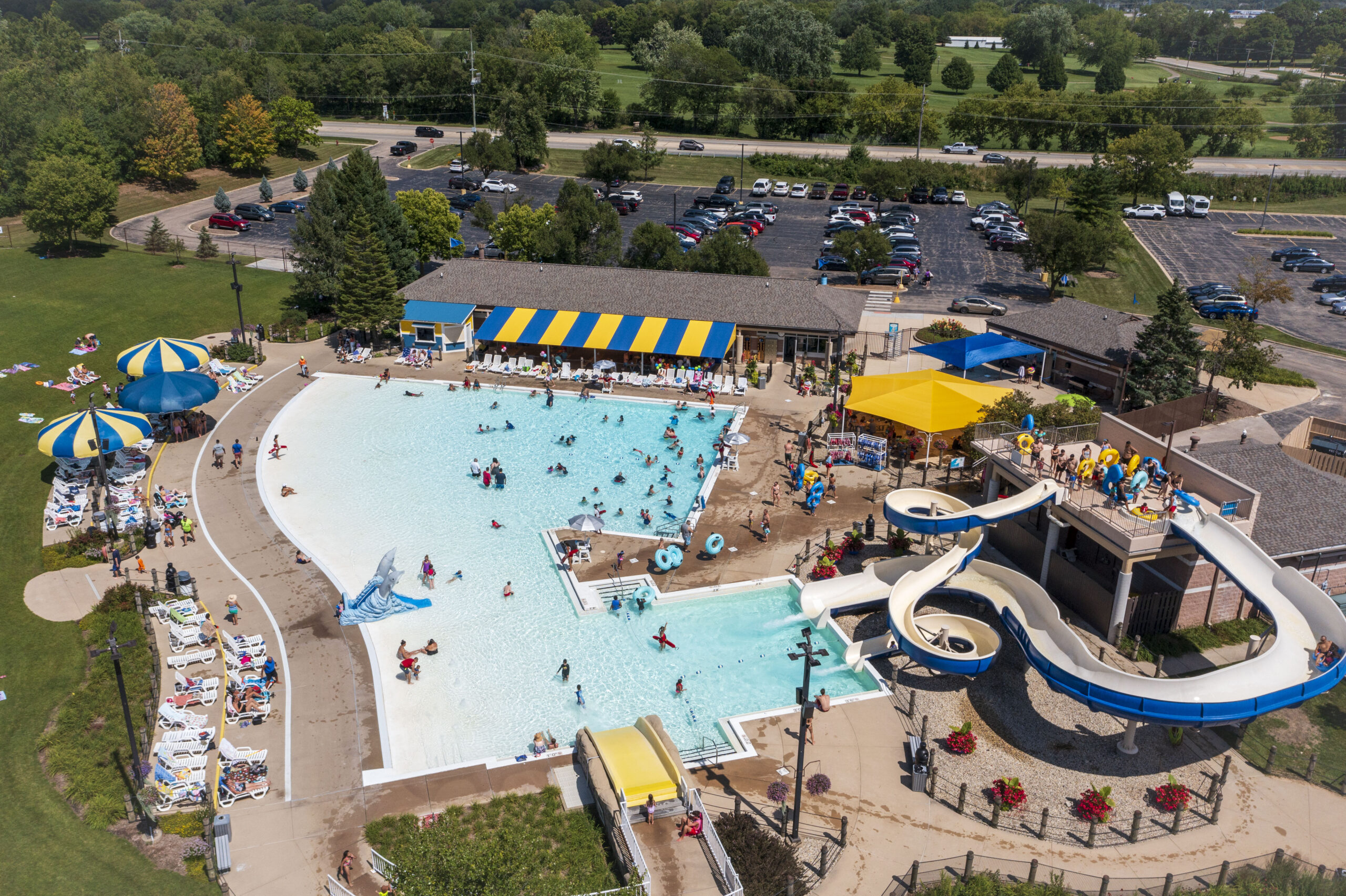 Aerial Photo of Dolphins Cover in Carpentersville