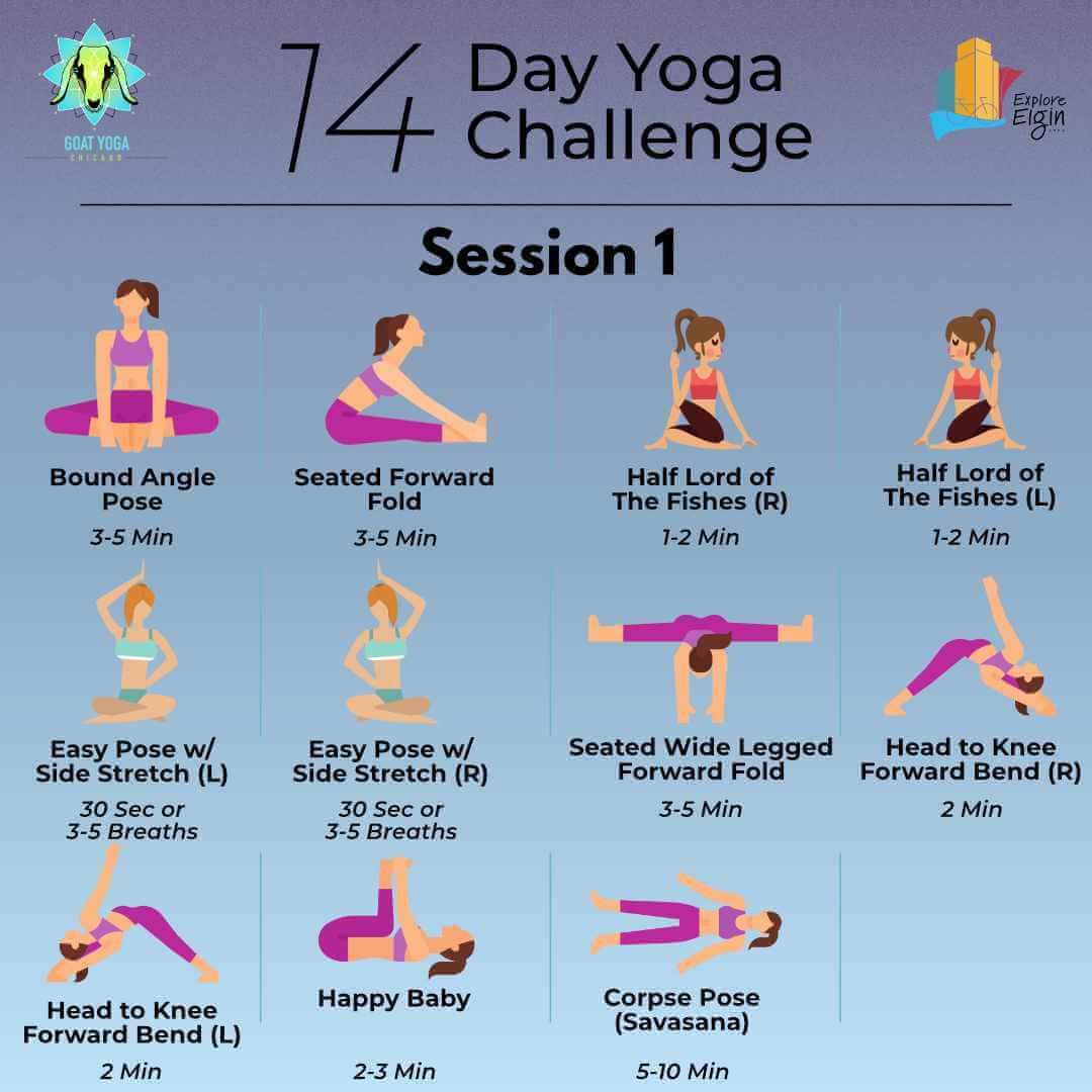 14 Day Yoga Challenge - Elgin